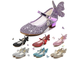 Sapatos de Couro para Meninas com Brilho Tamanho 35 | S/MARCA