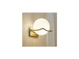 Luminária De Parede Em Vidro De Bola Simples, Estilo Moderno, Decorativa Para Ambientes Interiores, Instalação Fácil