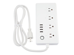 Tomada Wifi Laxiscreed Com 4 Portas Ca E 4 Usb, Compatível Com Controlo Remoto Via Aplicação Móvel