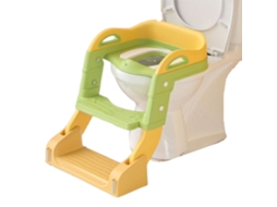 Assento Redutor Infantil BEUNIK com Escadas para Wc Dobrável Idade Recomendada: 1 a 7 Anos Verde Claro