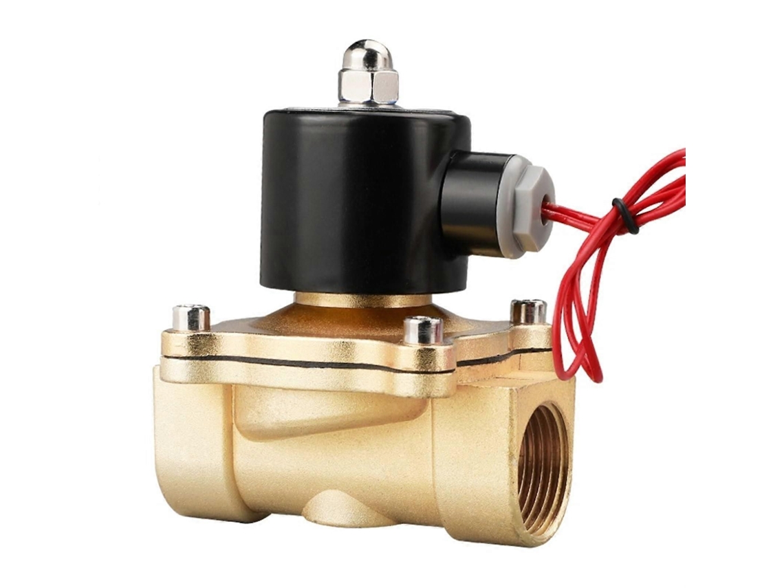 Válvula Solenoide Elétrica Normalmente Fechada, 1/2 Polegada, 220v Ca