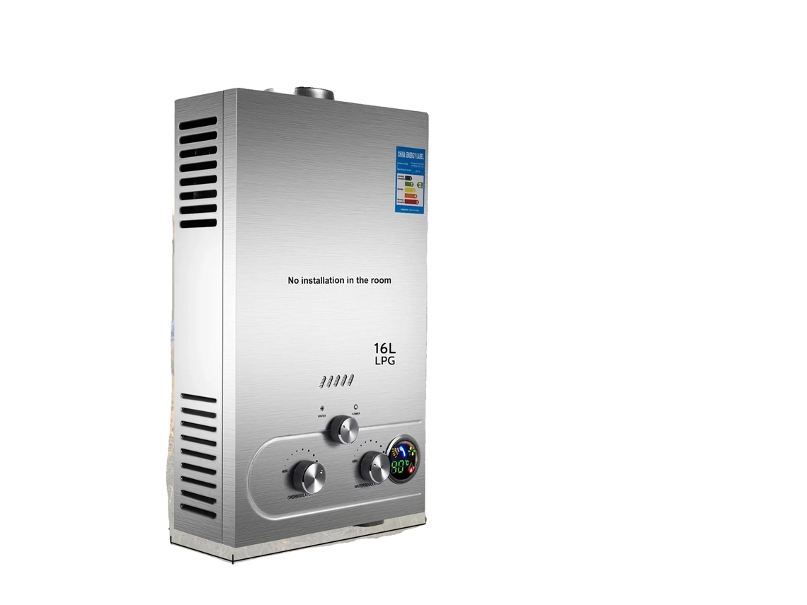 Aquecedor De Água, Compatível Com Glp, Aquecimento Eficiente, 16l