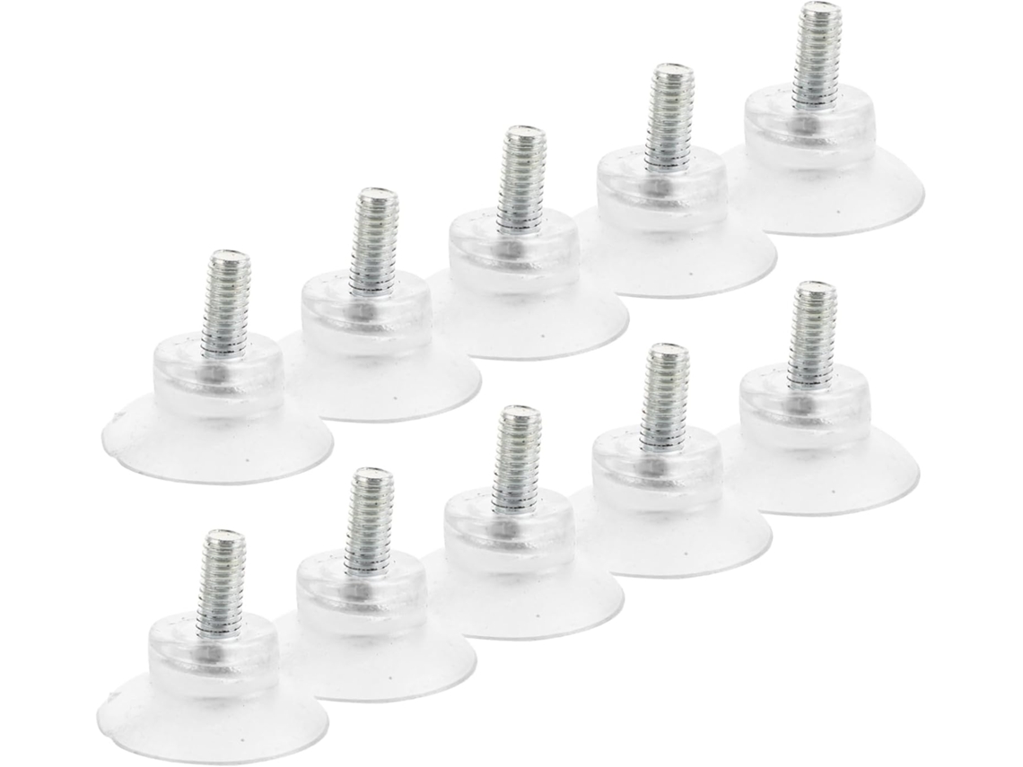 Nuobesty Almofadas De Ventosa Com Superfície Antiderrapante E Material Pvc Metálico, 10 Unidades, Para Mesas De Vidro Em