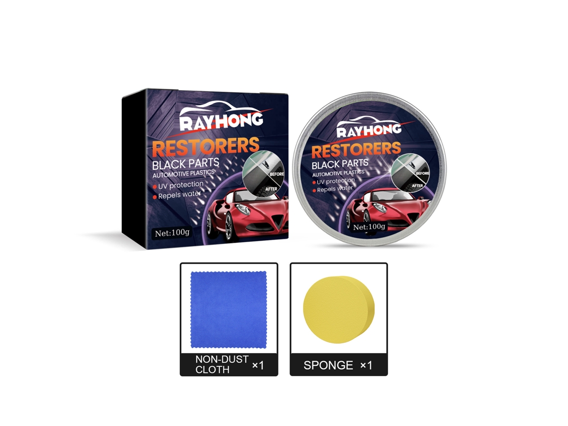 Cera Reparo Plástico Carro Limpeza Polimento Interior