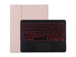 Capa De Microfibra Com Teclado Branco Bluetooth Destacável Para Ipad Air 6 2024 11 Polegadas Português