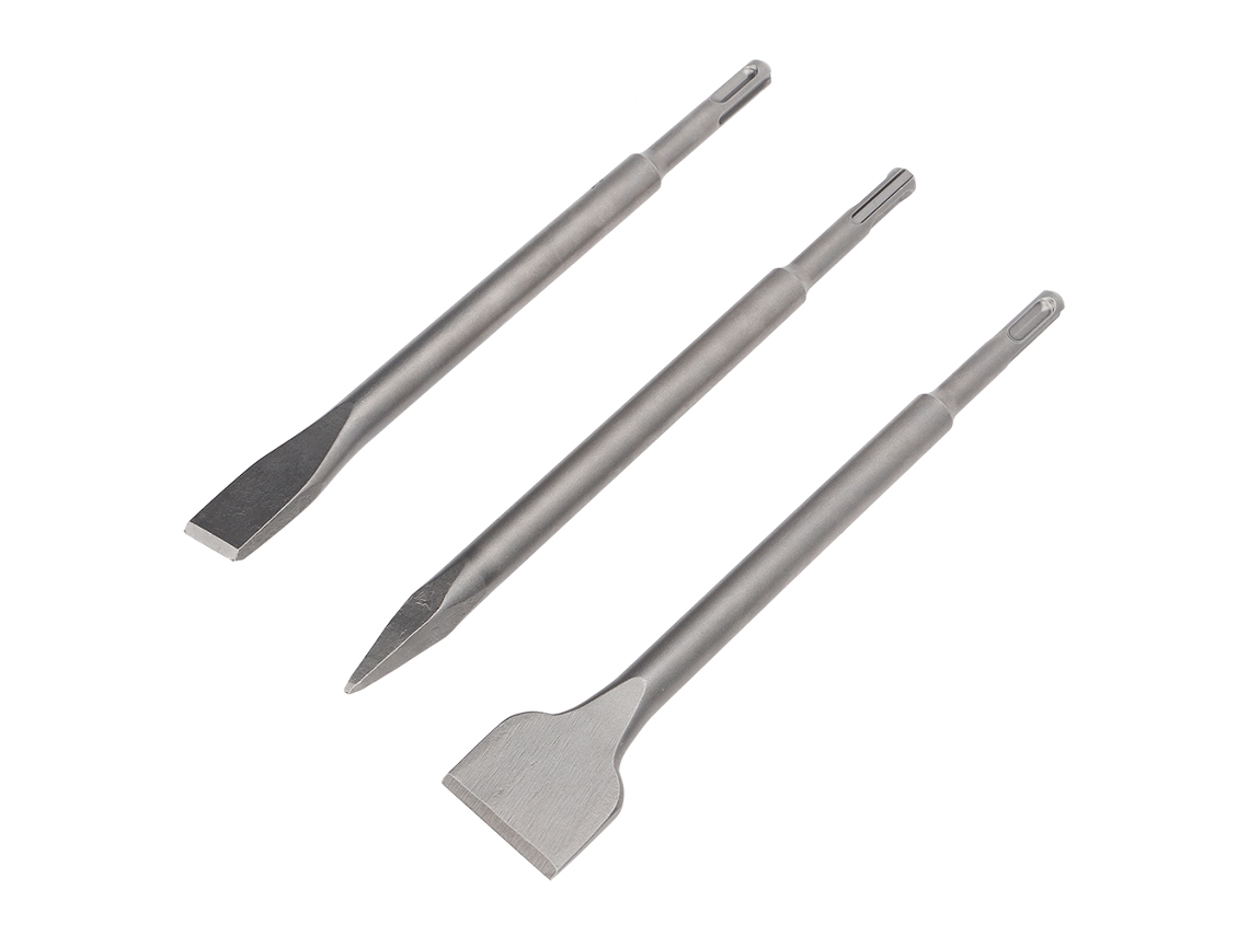 3 Peças De Martelo De Coldre Pontas Planas Broca De Martelo Para Perfurar Concreto, Tijolo E Parede