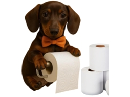 Porta-papel Higiênico De Parede Com Design De Cachorro, Acessório Decorativo Fofo.