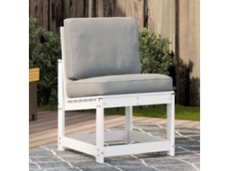Vidaxl Cadeira De Jardim 50,5x55x77 Cm Pinho Maciço Branco