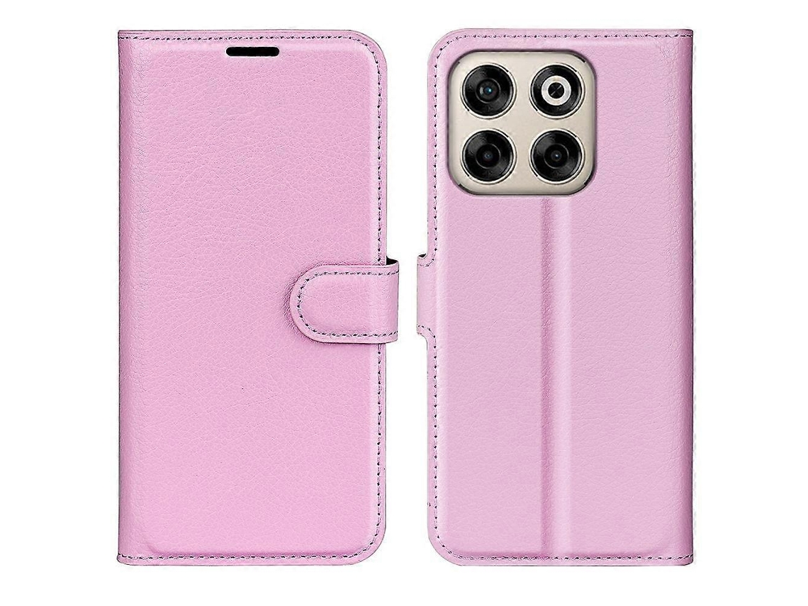 Capa De Celular De Couro Com Flip Horizontal E Textura De Lichia Com Suporte