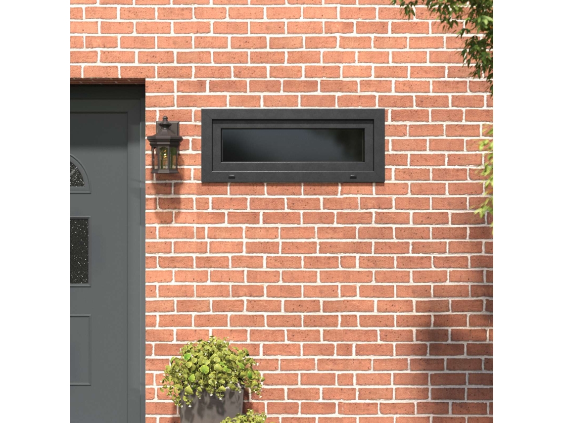 Vidaxl Janela De Porão Risor 100 X 40 Cm Pvc E Vidro