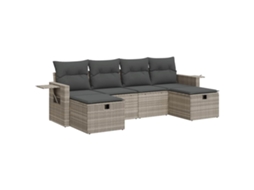 Garden Sofa Set, Garden Sofa Sets Vidaxl Cinzeto Rattan / Vime (n/a)