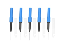 Yuru 5pcs Sonda de Teste Agulha Perfuro 0.7mm com Bainha Kit Acessório para Multímetro Azul