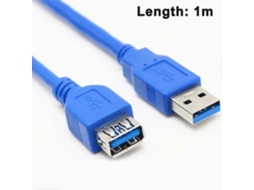 Cabo De Extensão Usb 3.0 De 3 M, Cabo De Dados De Alta Velocidade Até 5 Gbit/s Aquaforge