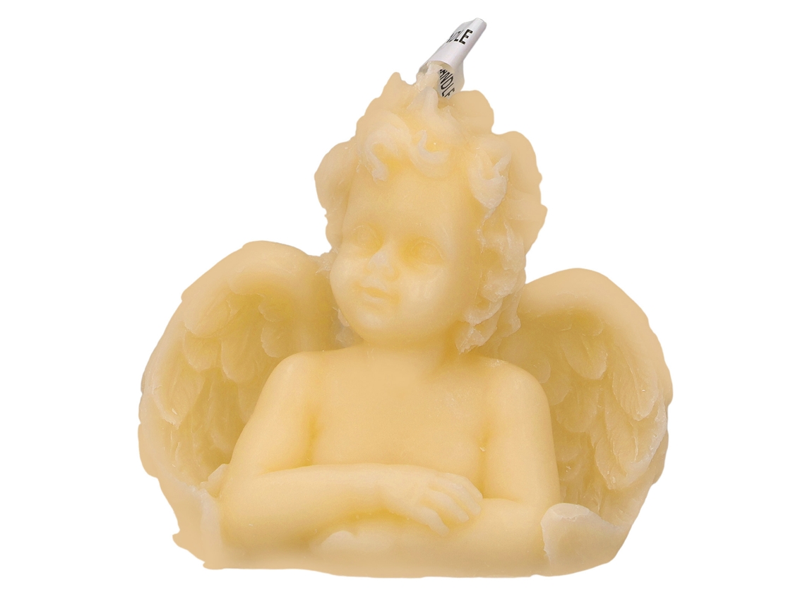 Mali vela Perfumada Aromaterapia Forma de Anjo Leve para Lar Quarto Escritório Amarela
