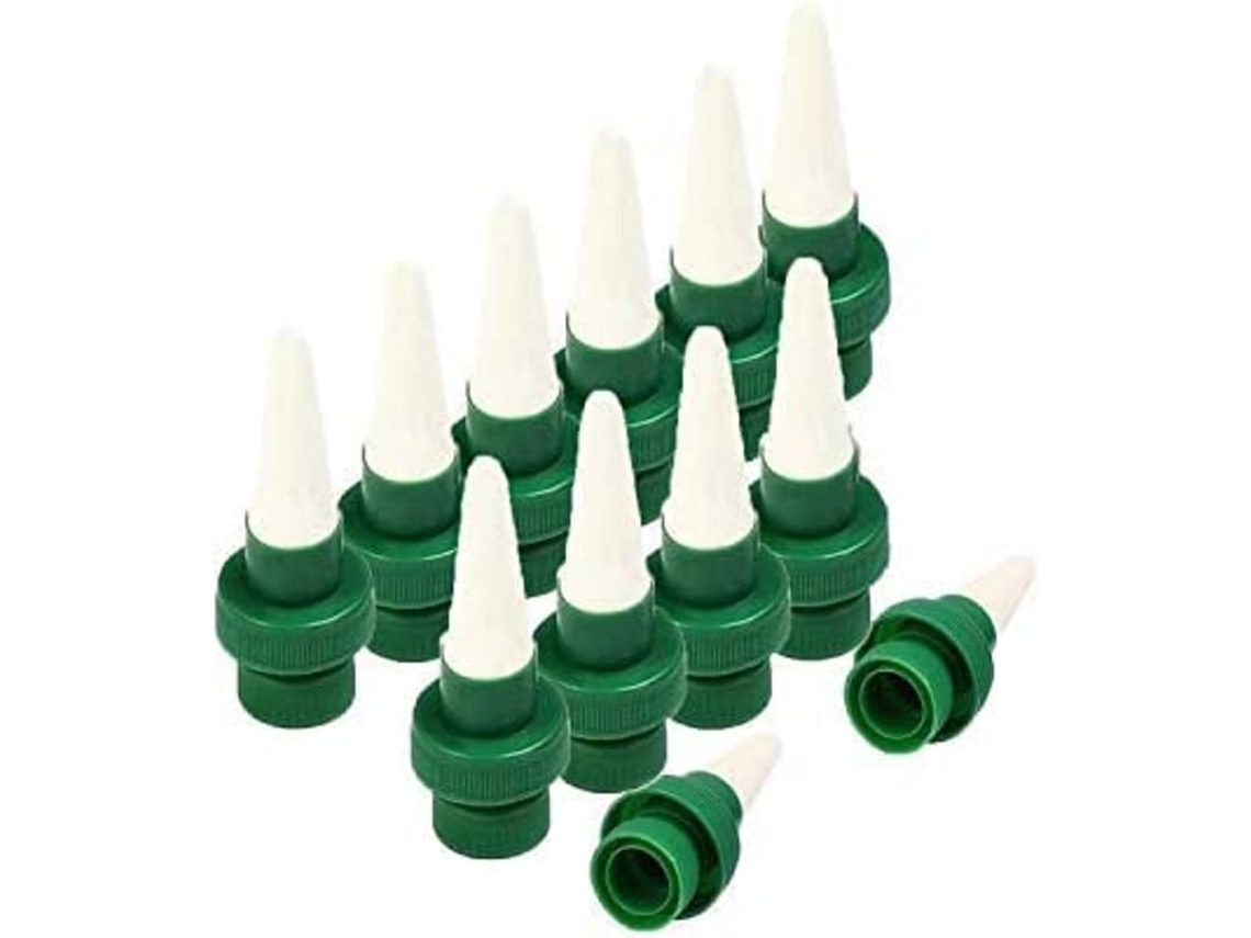 Vaso De Cerâmica De Rega Automática Com Pinos De Rega, Sistema De Rega Para Plantas Interior E Exterior 12 Unidades