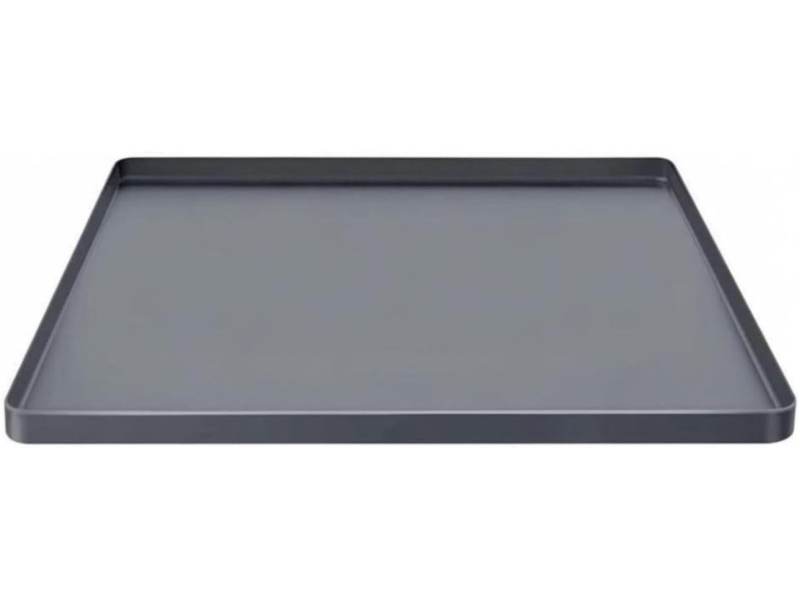 Bandeja protetora multiuso antiderrapante de silicone Gralara para cozinha e entrada, cinza, 68-68-2 cm