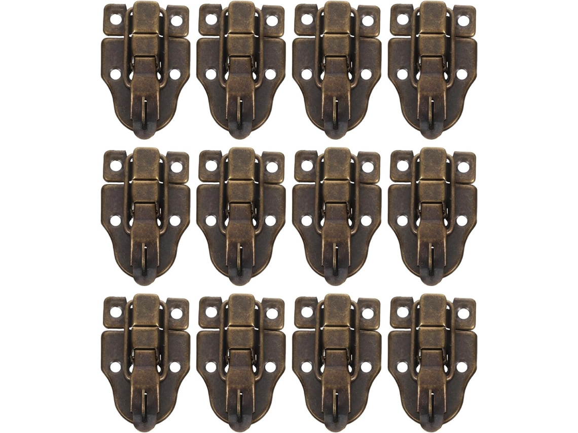 Conjunto de 12 Tâmaras Vintage Ferro para Caixas Joias Madeira,