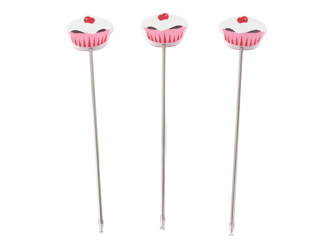 3pcs Testador de Bolo em Aço Inoxidável | S/MARCA