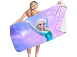 Toalha de Praia Infantil/juvenil de Microfibra com Estampa da Elsa de Frozen da Disney BRILVIBERA