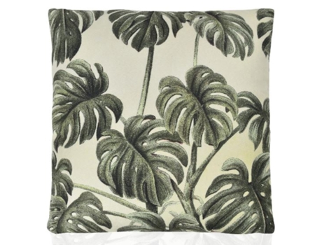 Almofada Decorativa RICARDO&VAZ com Folhas Bege e Verde Escuro
