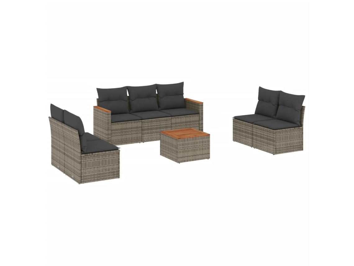 Garden Sofa Set, Garden Sofa Sets Vidaxl Cinzeto Rattan / Vime (n/a)