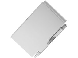 Carnet De Poche Créatif En Metal Argenté Com Pages Blanches Détachables Et Stylo Intégré, Bloc-notes Pour