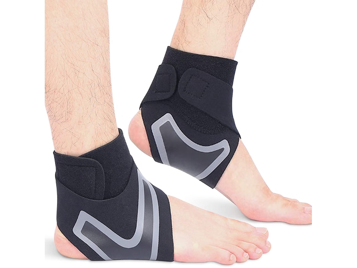 Suporte Tornozelo Elástico Neoprene Esportes Masculino Feminino Ajustável