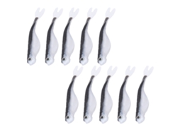 Isca Artificial Silicone Bicolor Portátil 8 2set