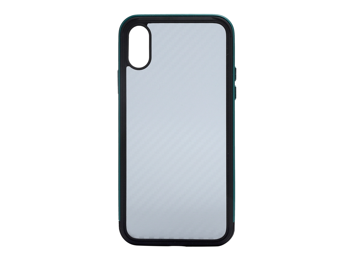 Capa de Telefone EOOCOO (textura de Fibra Metal Transparente)