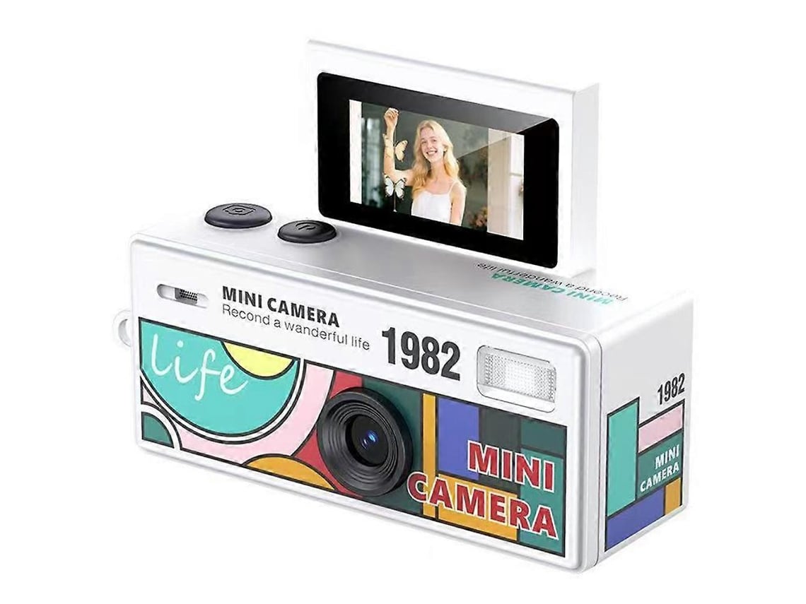 Mini Câmara Digital Retro 1080p Com Ecrã De 0,96 Polegadas E Suporte Para Cartão De Memória