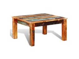 Mesa de Centro Quadrada em Madeira Reciclada MAISON EXCLUSIVE