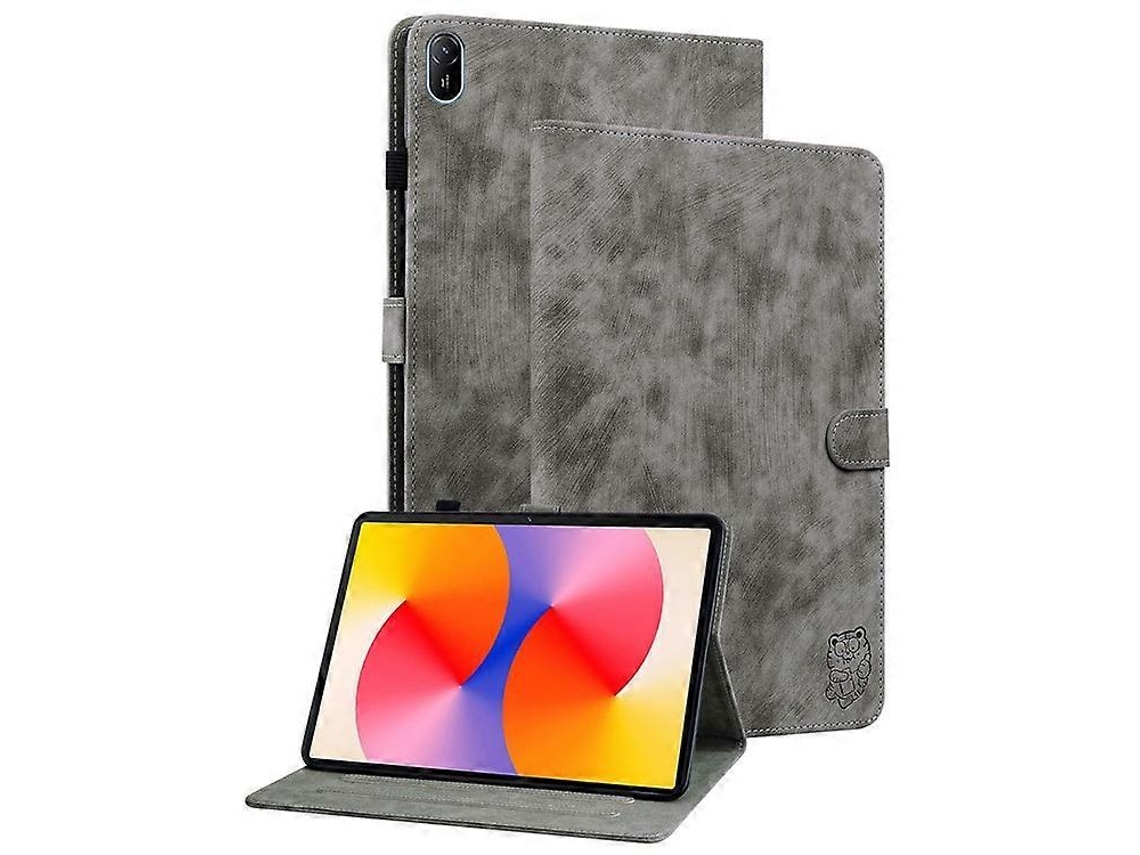 Capa Protetora Antiderrapante Em Couro Pu Com Estampa De Tigre, Compatível Com O Tablet Huawei Matepad Se 11.