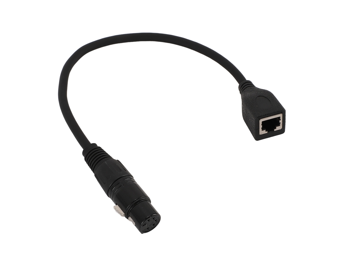 Cabo de XLR Fêmea 5 Pinos para RJ45 EOOCOO