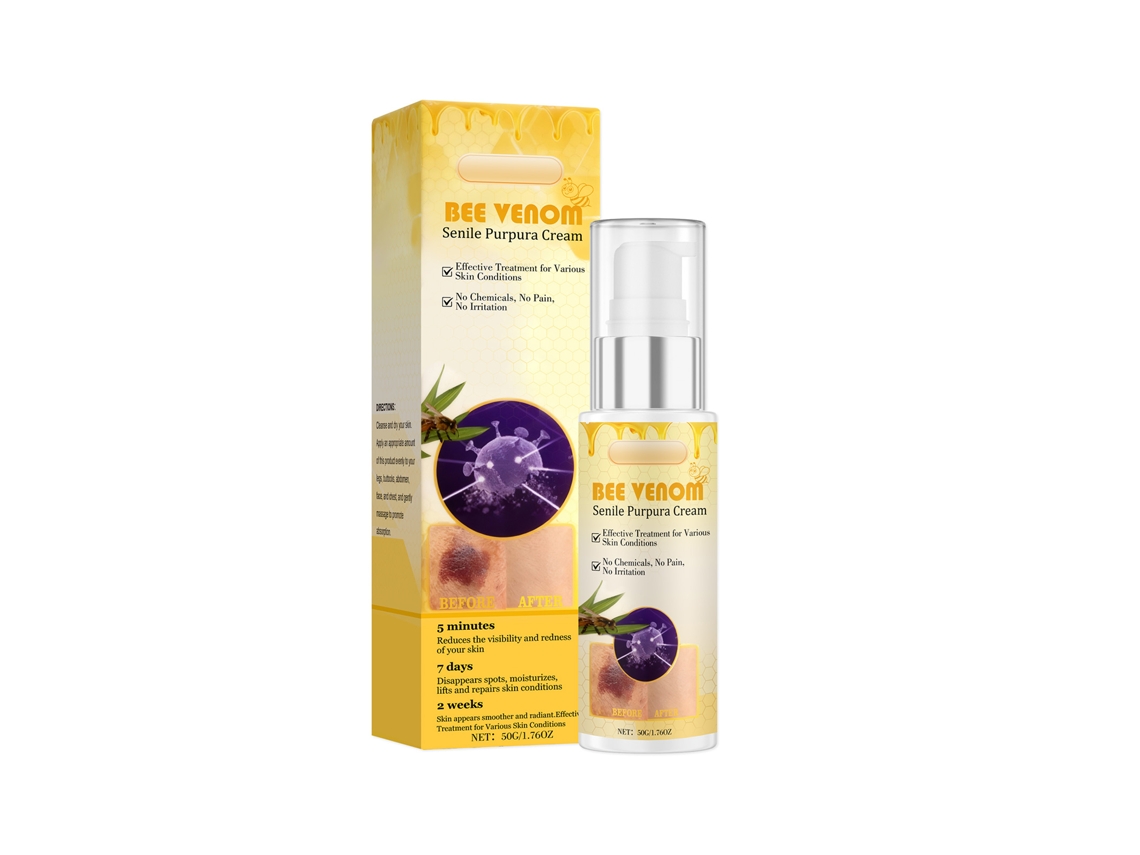 Creme Hidratante de Veneno de Abelha Amz Cuidado Suave Pele Delicada Nutrição Fácil Aplicação