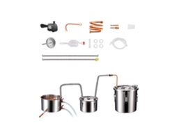 Destilador De Álcool Moonshine Succebuy De 3 Galões Com Barril De Pressão E Bomba De Água De 8 W