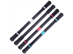 2026 lápis Giratório Profissional de Borracha Flexível Abs para Exercitar Dedos e Aliviar Estresse 22cm Preto Juv 4pack