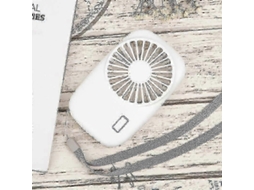 Ventilador Portátil Pequeno Recarregável - Branco F54