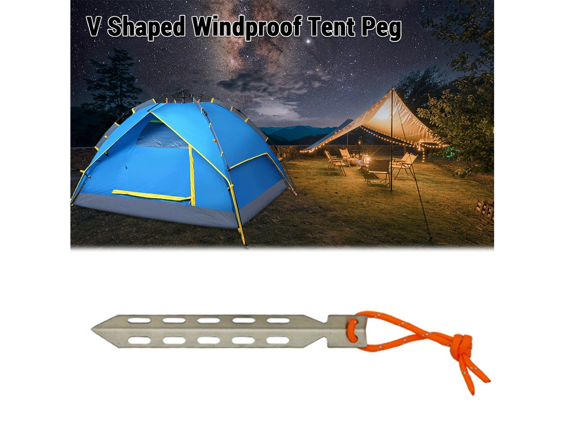 Pregos de Tenda em Aço Inoxidável V Forma
