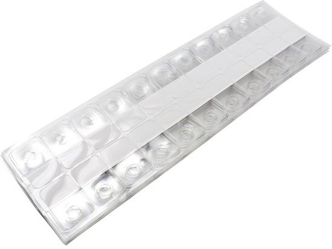 Etiquetas De Exibição 200 Unidades - Transparente - Adesiva - De Alta Qualidade Pet-plástico - Reutilizável - 40mm X 25mm - Etiquetas De Pendurar