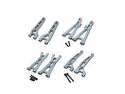 Vermelho Conjunto 8 Peças de Atualização Braços Suspensão Dianteiros Traseiros Metal Mjx H16 16207 16210 1/16 Carros Rc Peças MDUG