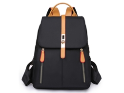 Mochila Feminina Oxford Estilo Coreano Preta Grande Capacidade Casual Outdoor Sfushos