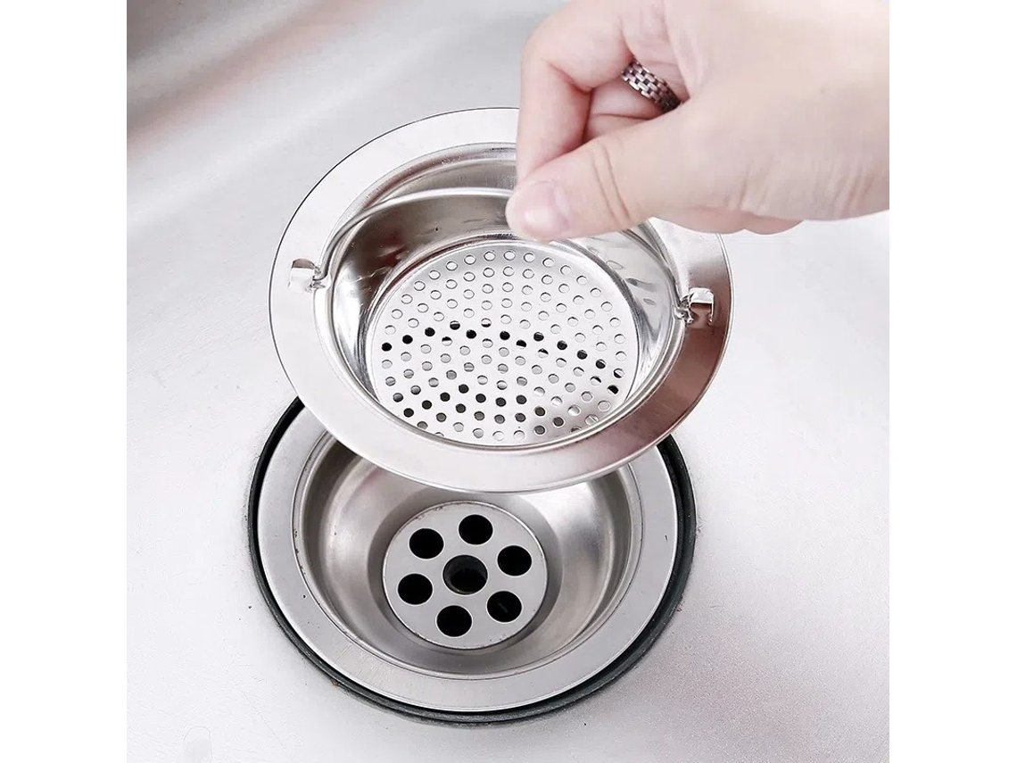 Conjunto De 2 Escorredores De Cozinha Universais Com Gaiola Elevação Em Aço Inoxidável