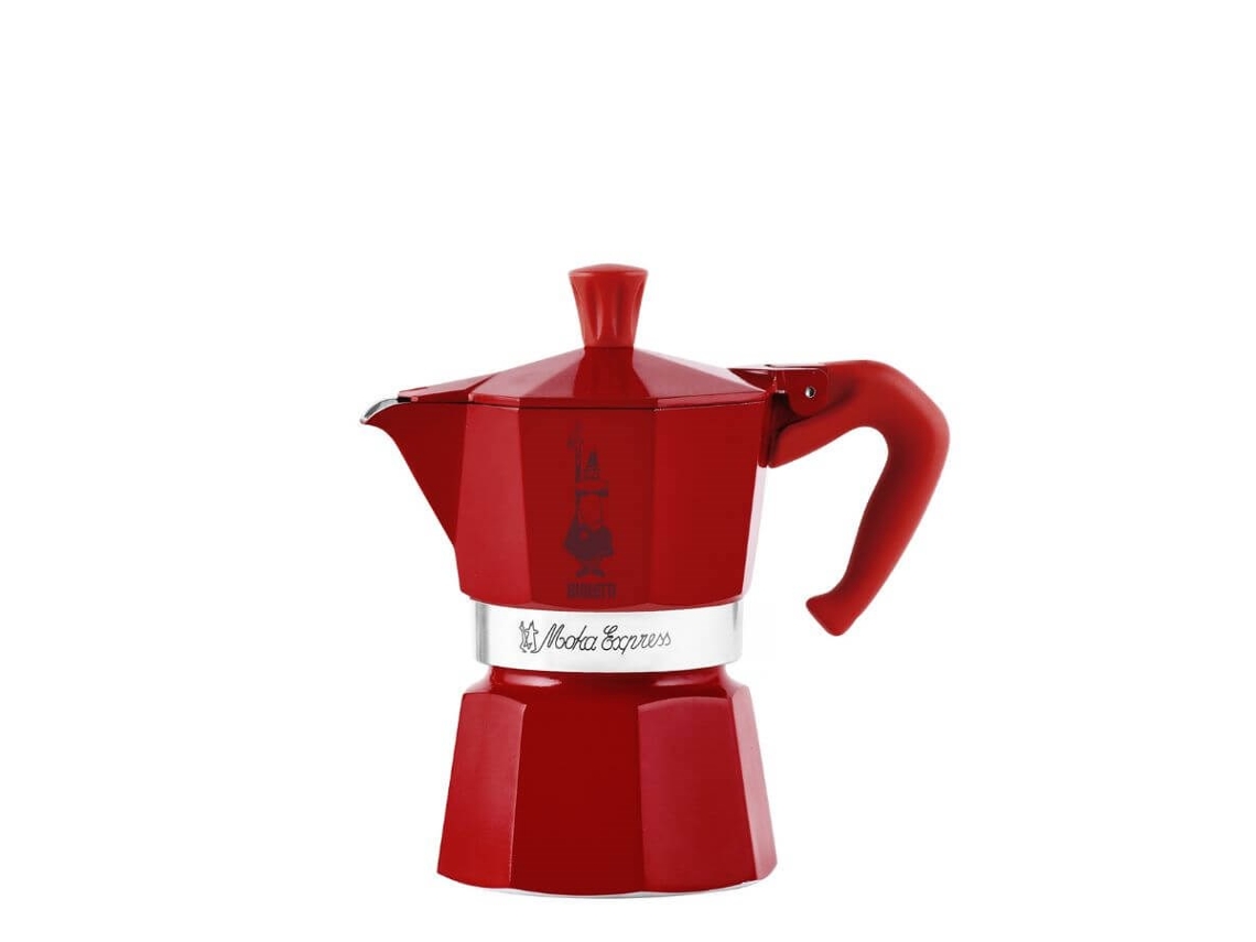 Moka Express Winter Wonderland 3tz Café 140 Ml Vermelho, Prata Bialetti