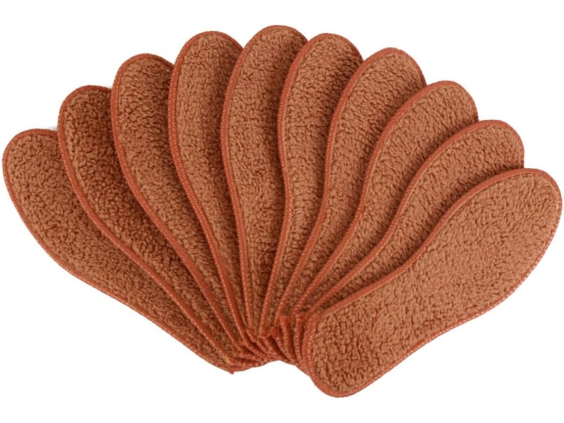Callaron 5 Pares De Palmilhas Térmicas Grossas, Quentes E Absorventes De Lã Alpaca Para O Inverno Por Caixa Tamanho