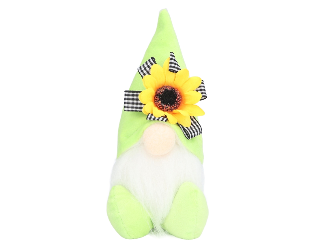 Boneco Peludo de Gnomos com Girassol Amarelo decorativo sem rosto S/MARCA