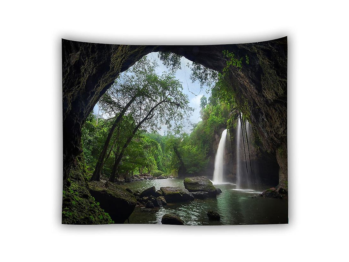 Omni 1pc Tapiz de Pared Paisaje Natural Bosque para Decoración de Hogar Salón Dormitorio Dormitorio (150x130cm)