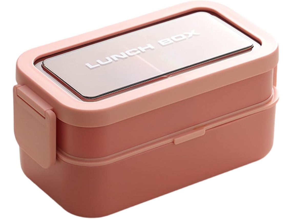 Lancheira Térmica Prática, Estilo Japonês, Com Fecho Ergonômico De Segurança E Dupla Camada Ideal Para Refeições Rápidas