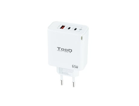 TooQ TQWC-GANQC2PD65WT carregador de dispositivos móveis Branco Interior