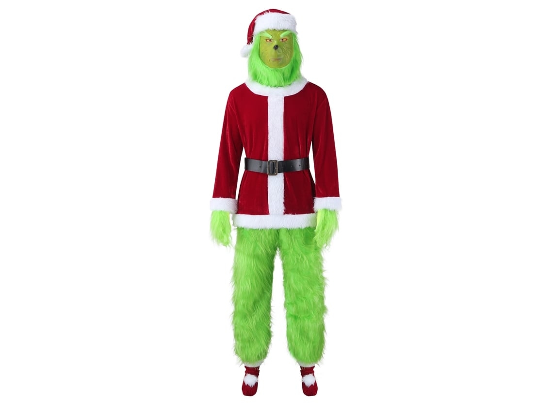 Fato de Pai Natal, Roupa Festa do Grinch Tamanho L, Ergonômico, Uso Diário STELASPLEN
