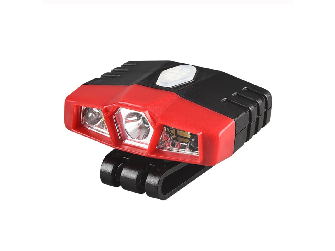 Mini lanterna de cabeça BRILVIBERA, LED, com clip, à prova d'água